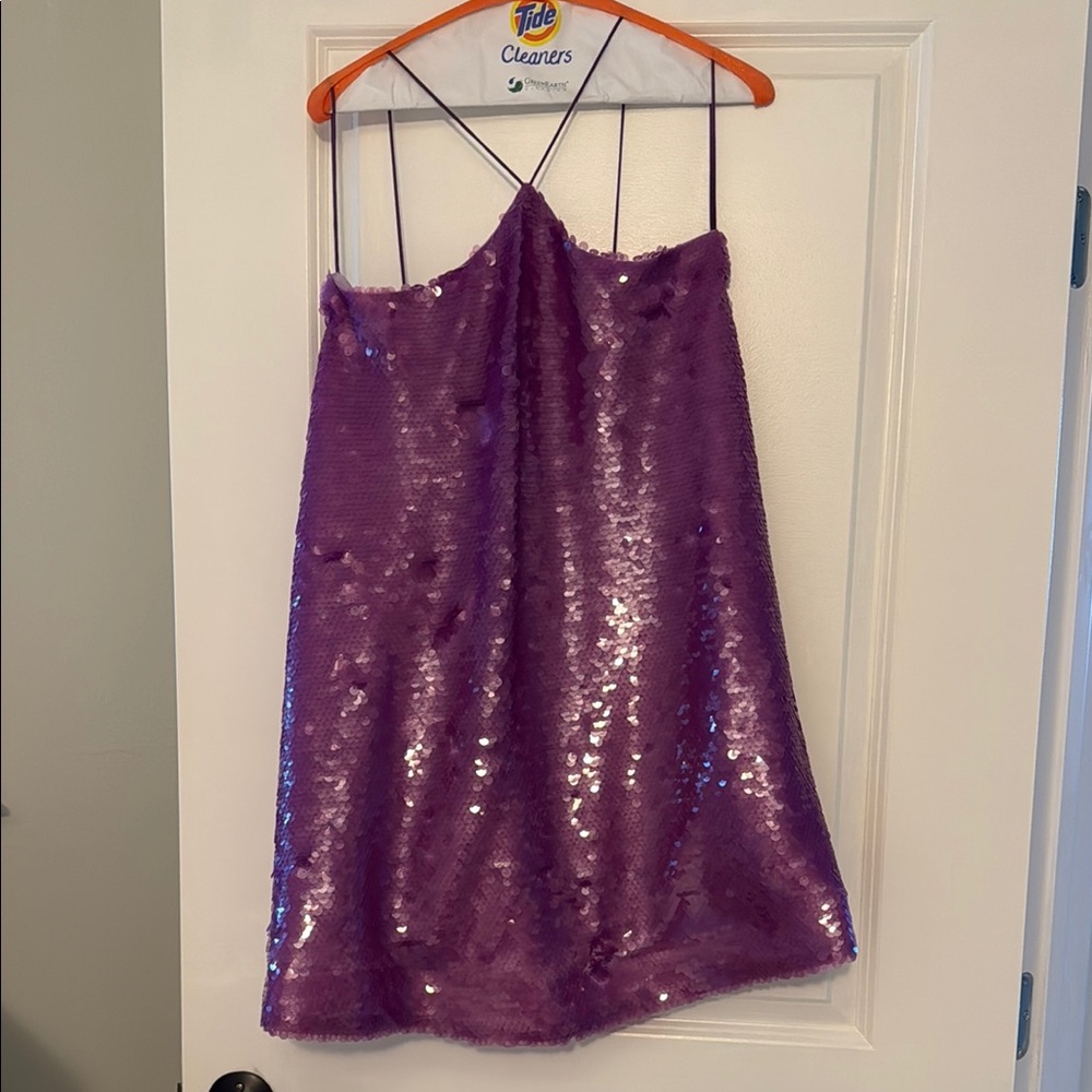 Alexis Purple Sequin Mini Dress